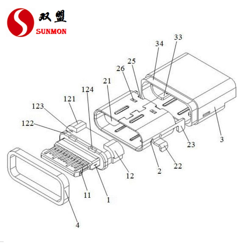 usb type-c防水设计