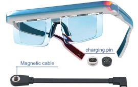 一款专为智能AI眼镜导通的弹簧针磁吸连接器[双盟电子]