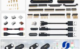蓝牙耳机磁吸充电连接器 小体积弹簧针充电接口[双盟电子]