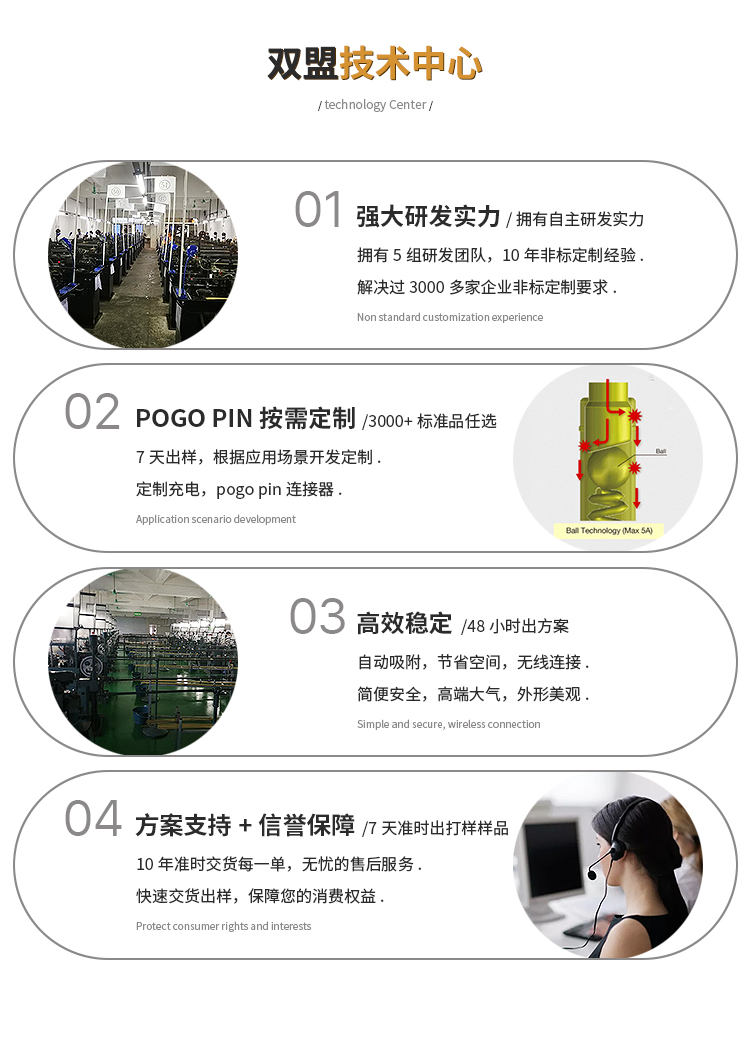 pogopin智能手表连接器