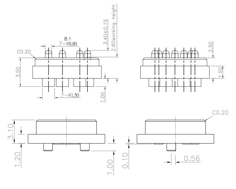 pogopin连接器定制 pogopin连接器定制